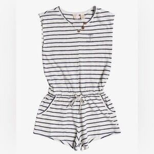 Roxy Girls Big Memories Striped Sleeveless Romper